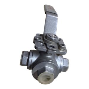 Válvula de 3 vías roscable FlowTek de 3/8" Acero Inoxidable